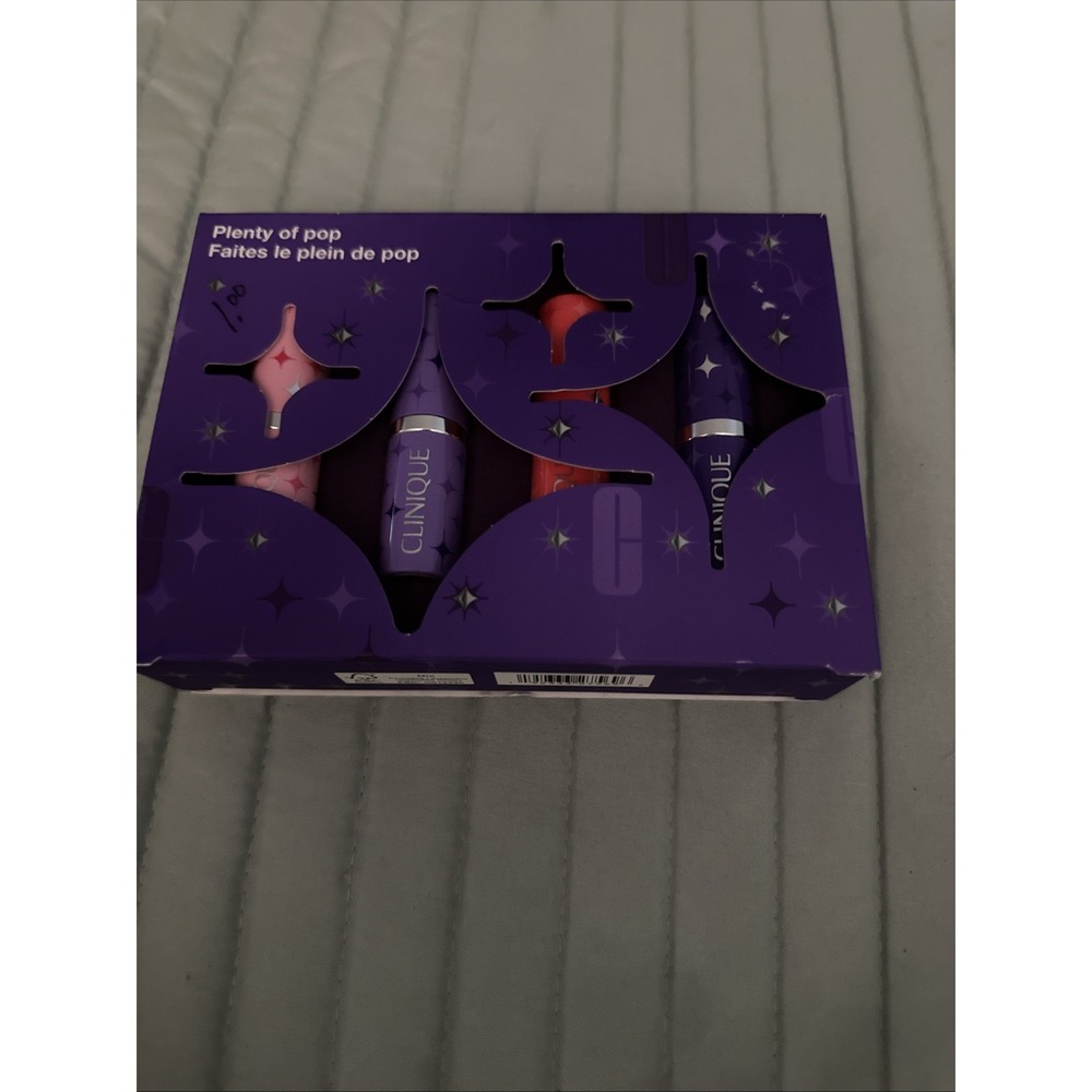 CLINIQUE PLENTY OF POP 4 Piece Clinique Longwear Lipstick .13oz each